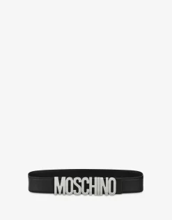 Moschino Belt in leather with logo