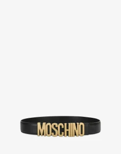 Moschino Belt in leather with logo