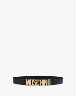 Moschino Belt in leather with logo