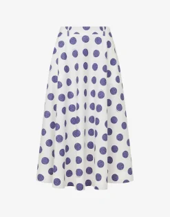 Moschino Biro Polka Dots poplin skirt
