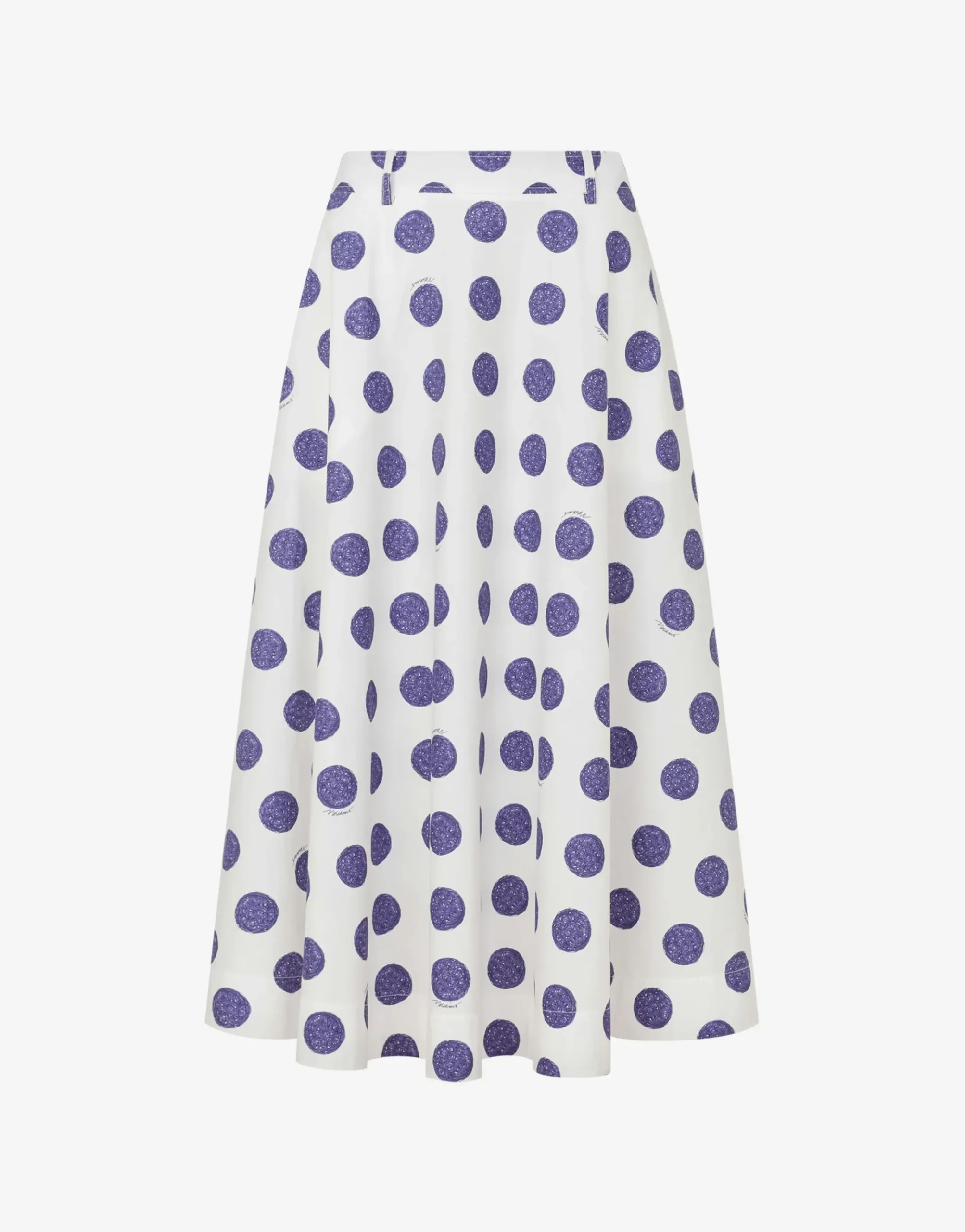 Moschino Biro Polka Dots poplin skirt