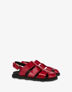 Moschino Brushed Calf Sandals