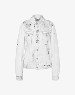 Moschino Cotton bull jacket Laurel Crown Patch