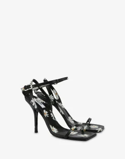 Moschino Daisy Print High Sandals