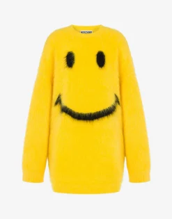 Moschino Dress in brushed mohair Smiley