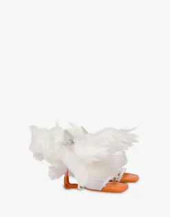 Moschino Duck Feather Sandals
