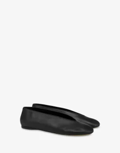 Moschino Duck Nappa Ballerinas