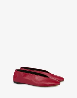 Moschino Duck Nappa Ballerinas