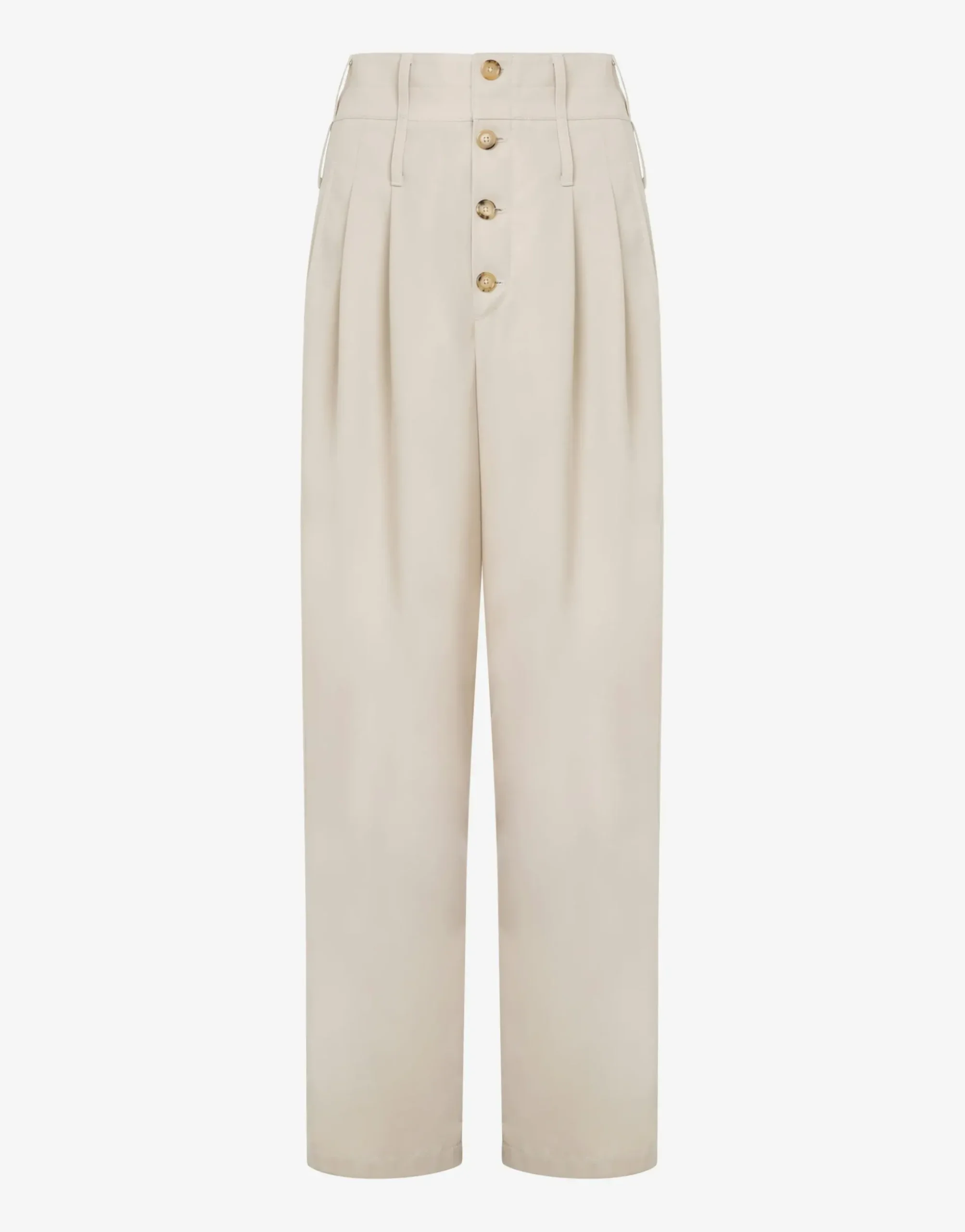 Moschino Gabardine Trousers with Trench Details
