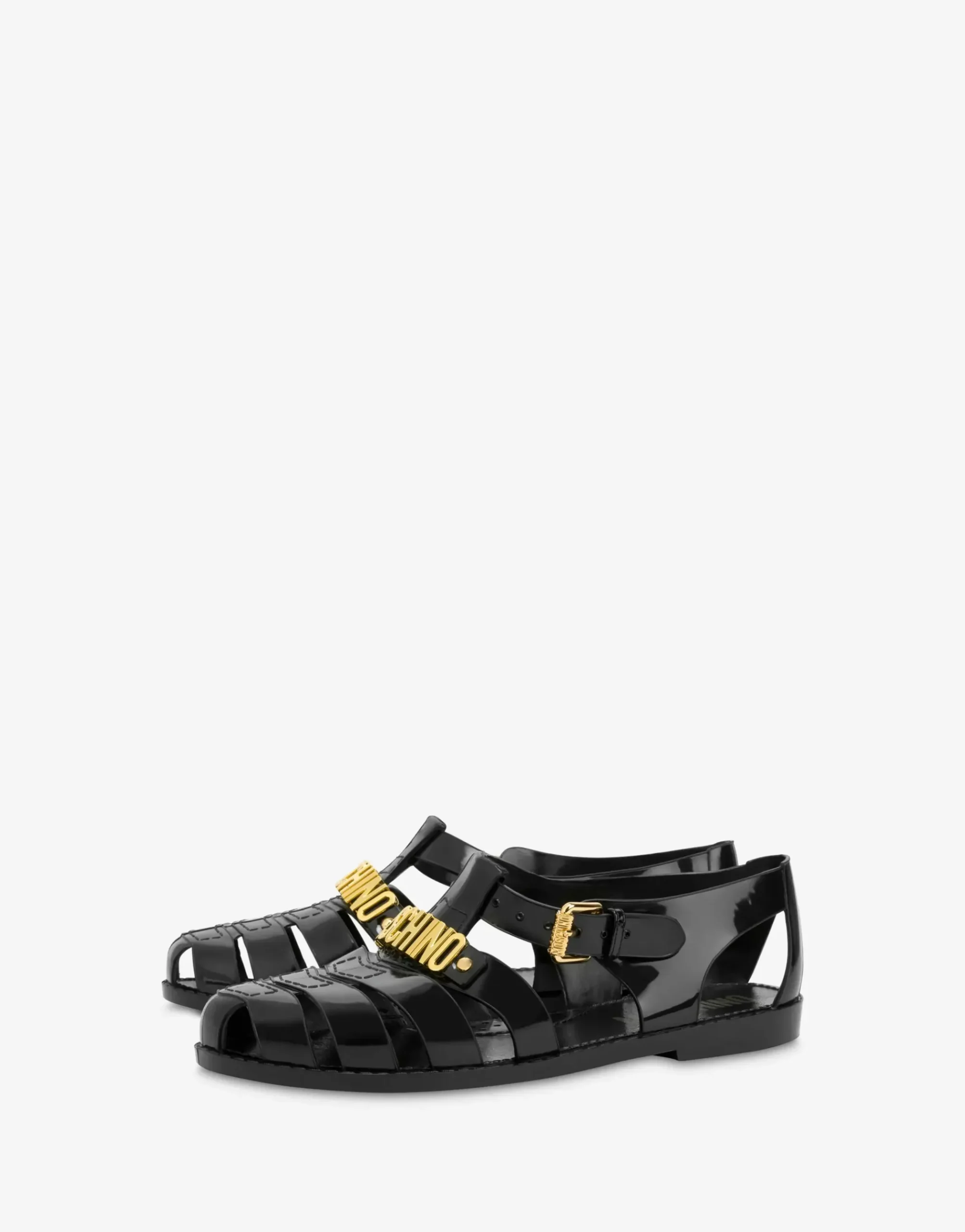 Moschino Jelly sandals with Lettering logo