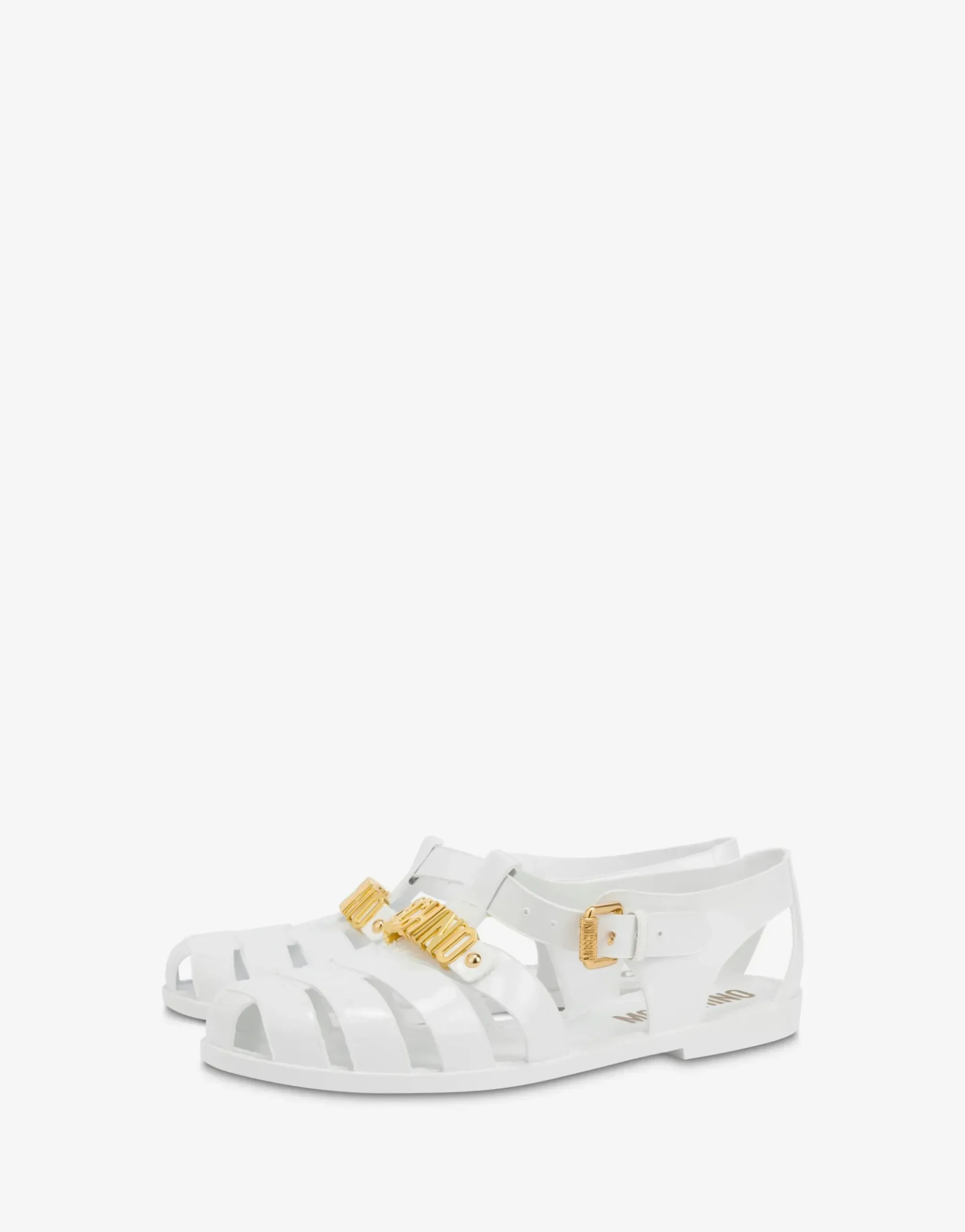 Moschino Jelly sandals with Lettering logo