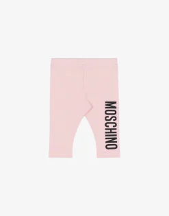 Moschino Jersey Leggings Logo Print