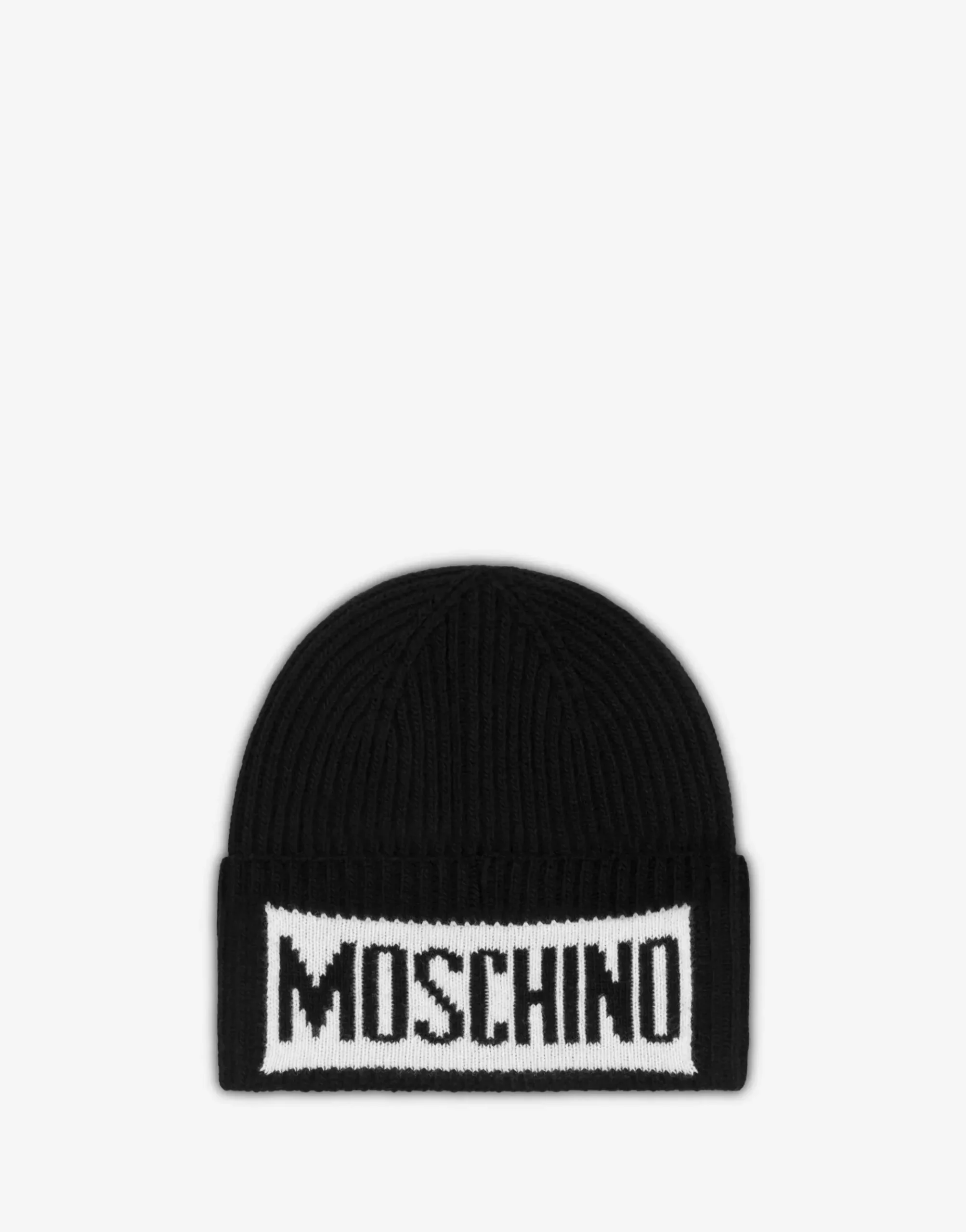 Moschino Knit hat with logo