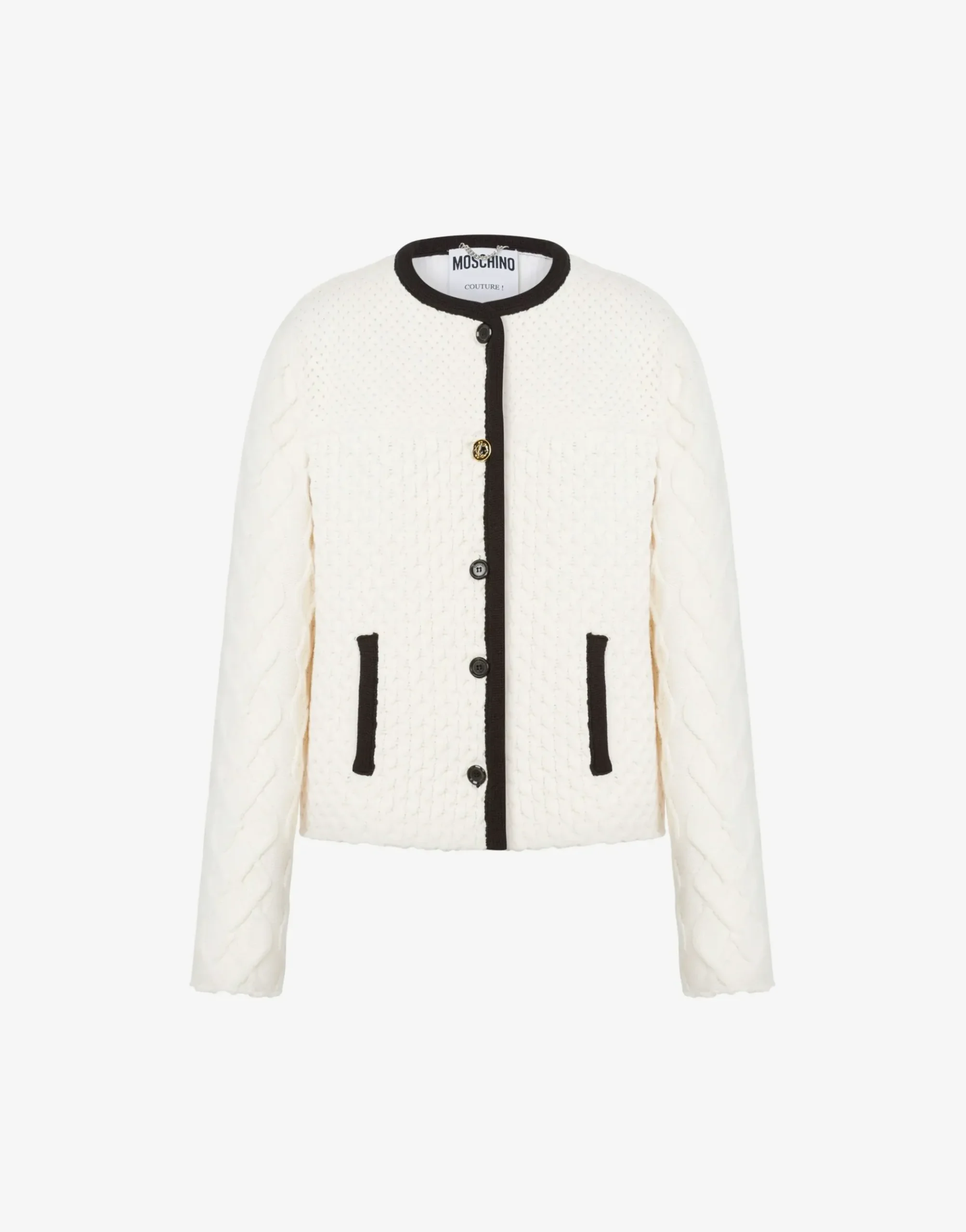 Moschino Knit Jacket Tailored Twist
