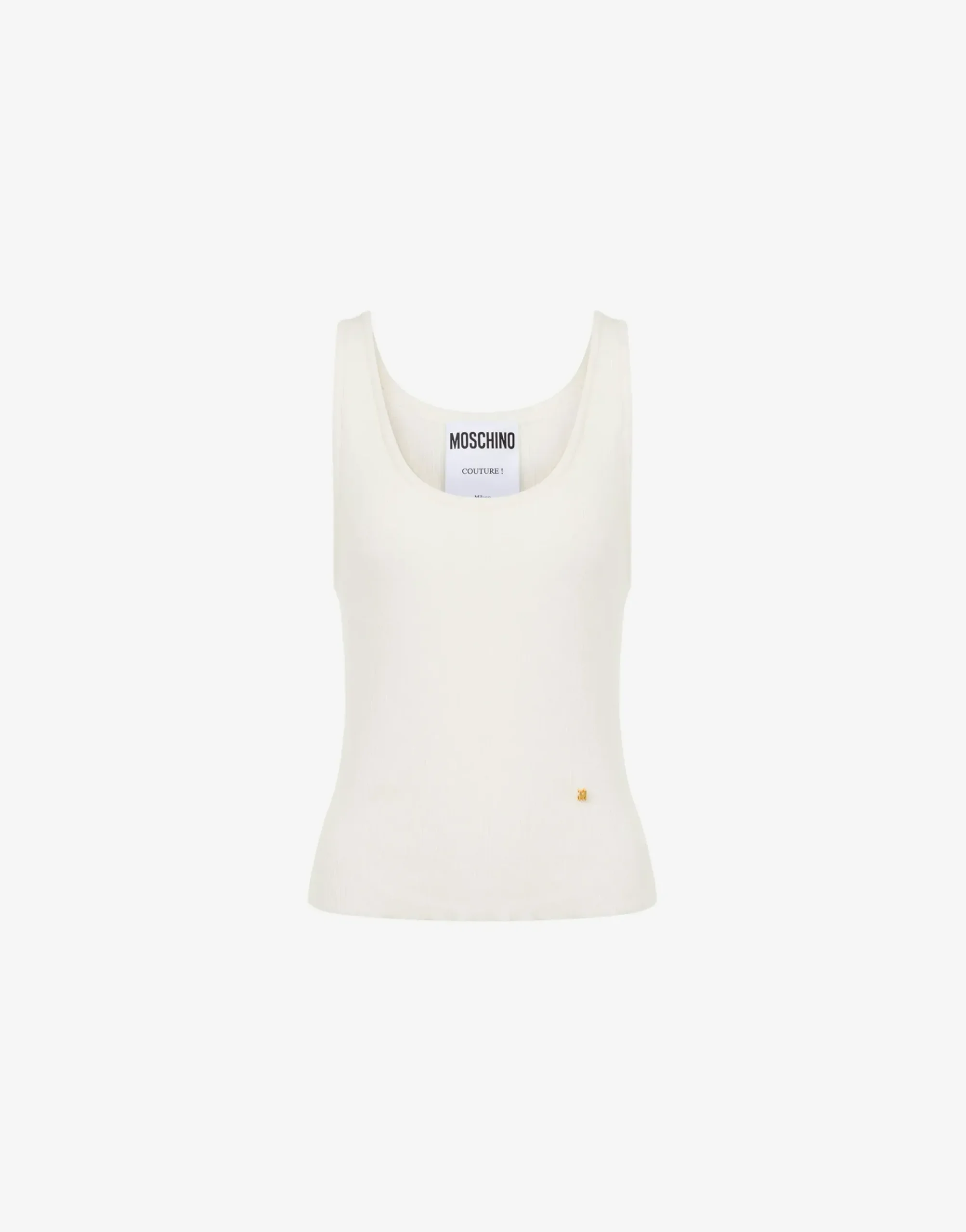 Moschino Knit Tank Top Golden M