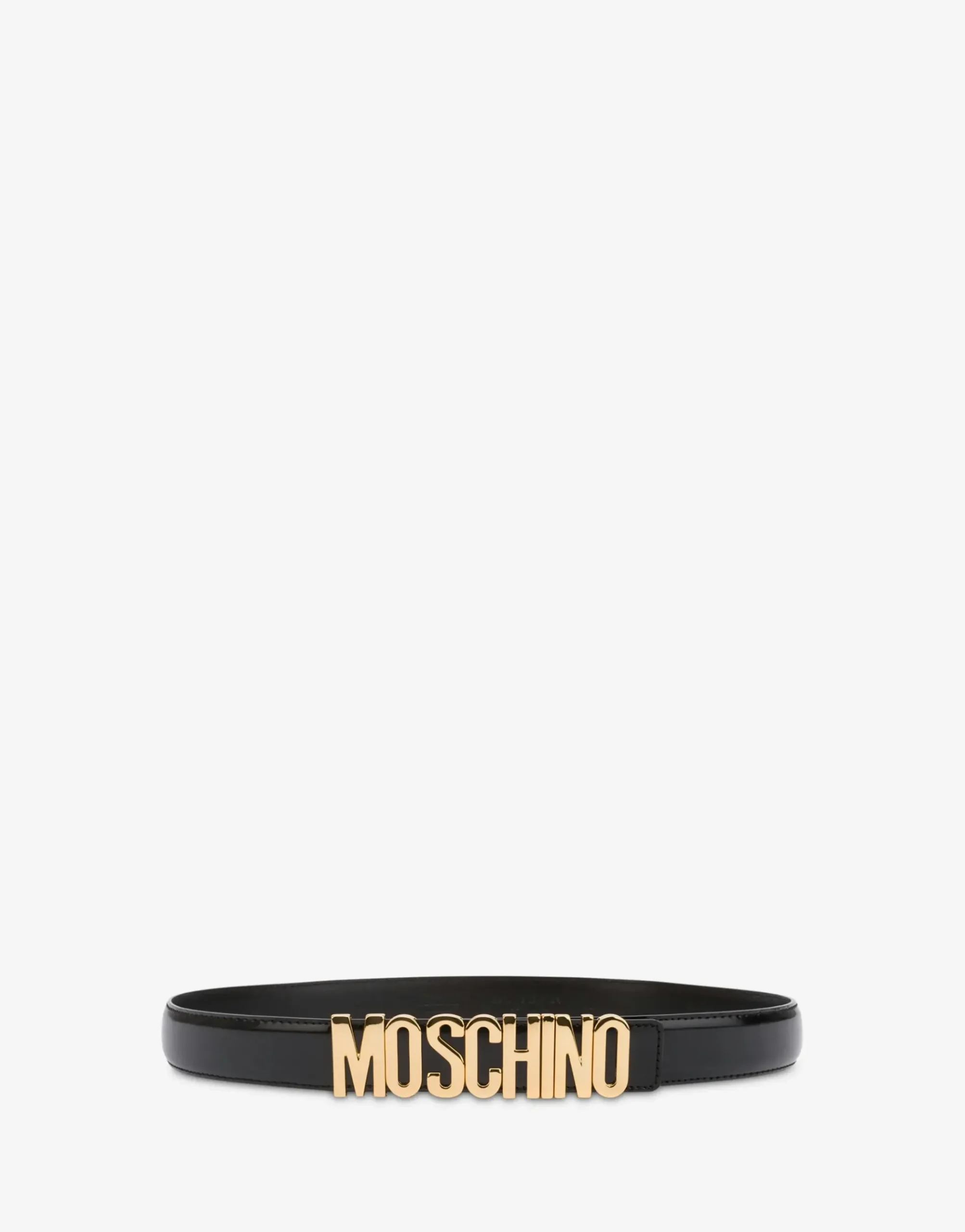 Moschino Leather belt with logo