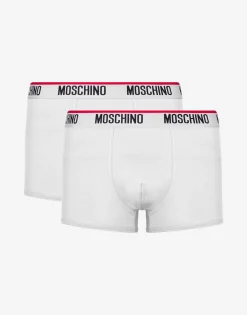 Moschino Logo Band set of 2 jersey stretch boxers