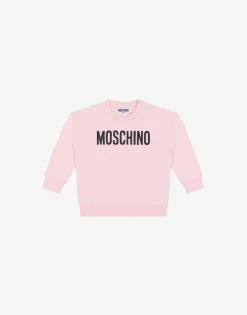 BOY Moschino Logo Print Cotton Sweatshirt