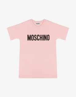 Moschino Logo Print jersey dress