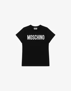 BOY Moschino Logo Print jersey T-shirt