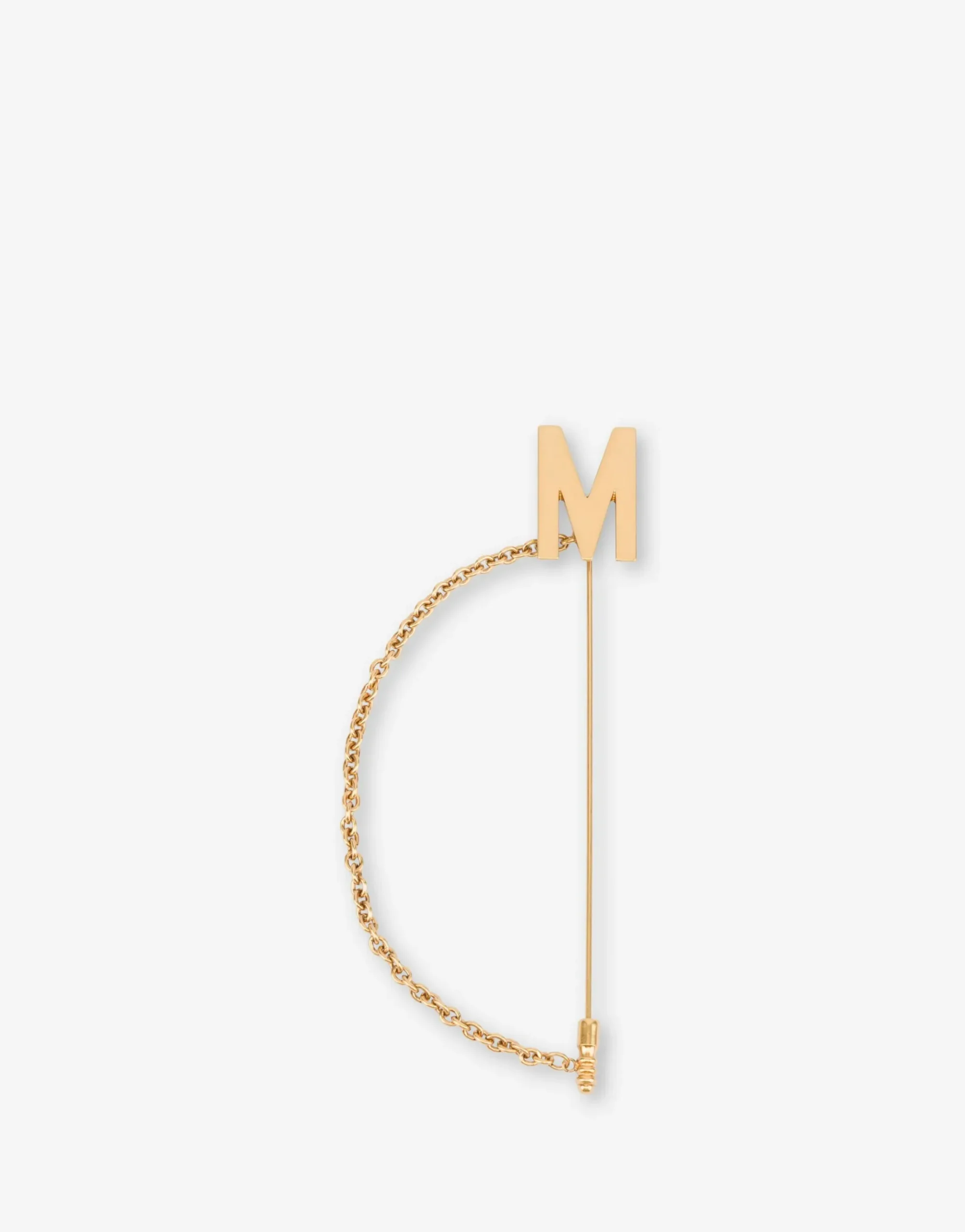 Moschino M Chain Brooch