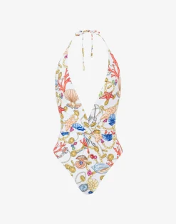 Moschino Marine Print One-piece Swimsuit