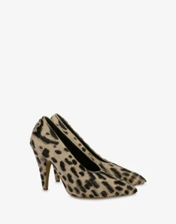 Moschino Ocelot Print Pumps