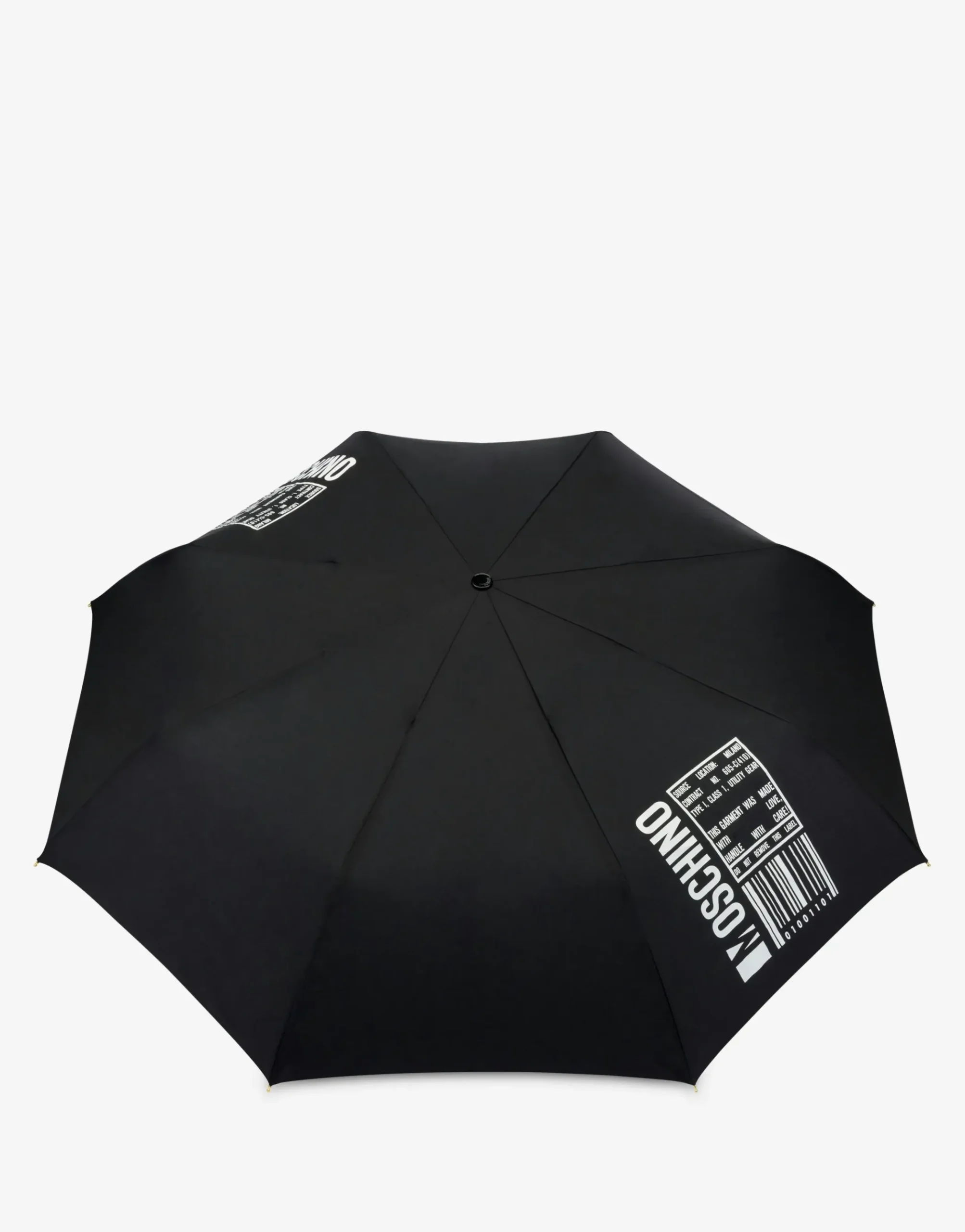 Moschino Open/close umbrella with Barcode Logo