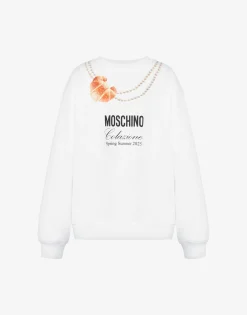 Moschino Organic Cotton Hoodie Breakfast
