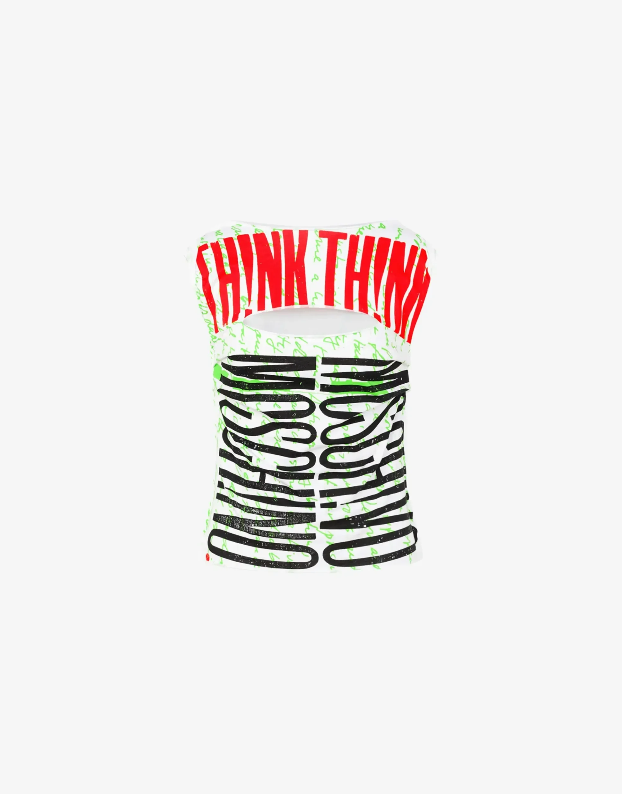 Moschino Organic jersey top 'Think Twice'