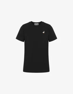 Moschino Organic Jersey T-shirt Goose Embroidery