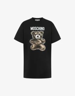 Moschino Organic Jersey T-shirt Teddy Bear