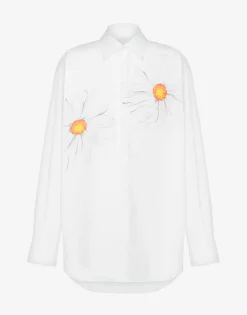 Moschino Poplin Shirt Daisy Print