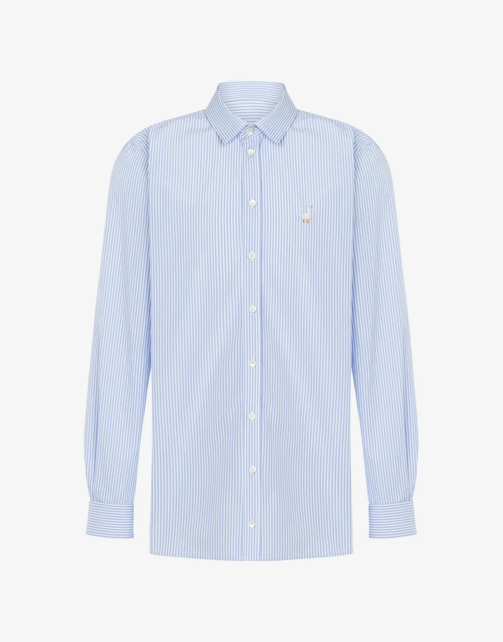 Moschino Poplin Shirt Goose Embroidery