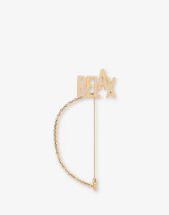 Moschino RELAX Chain Brooch