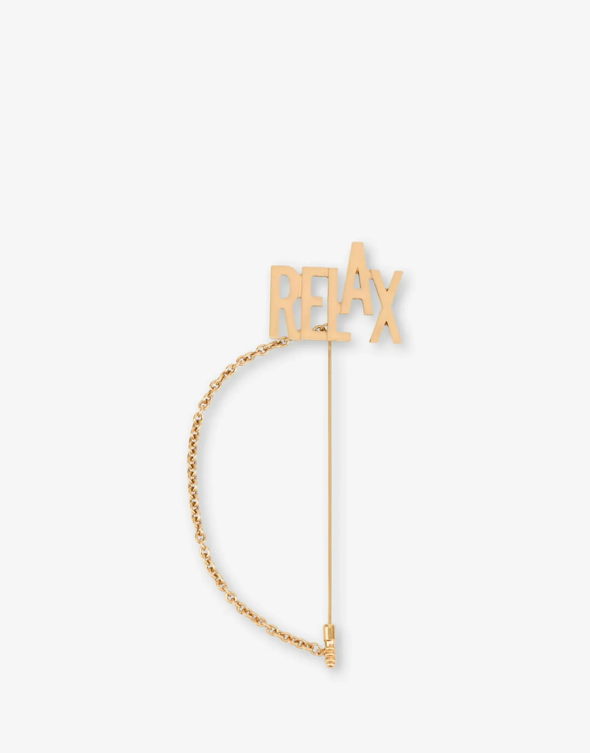 Moschino RELAX Chain Brooch