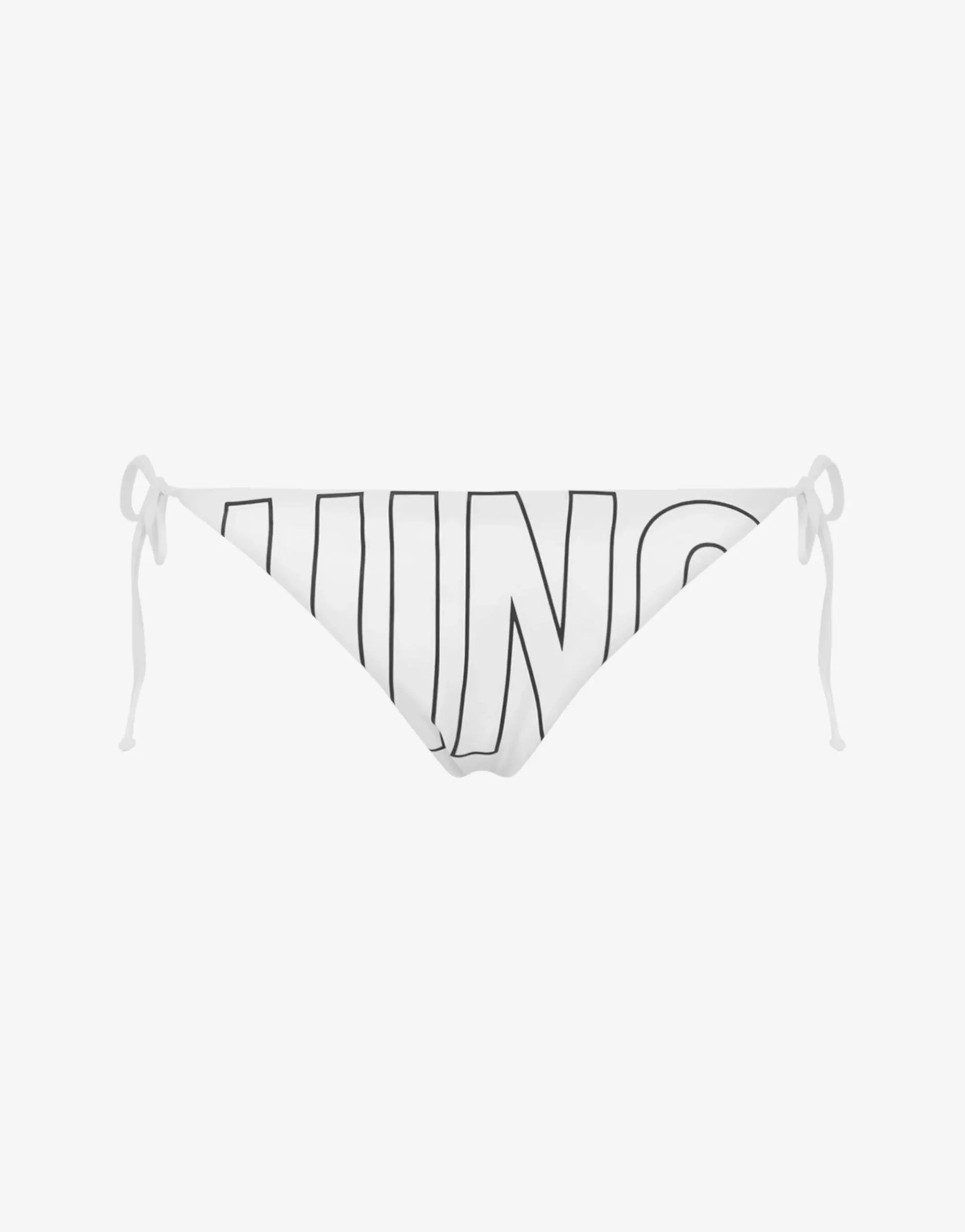 Moschino Rubber Logo Swim Briefs with Laces