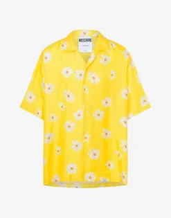 Moschino Satin Shirt Allover Daisy