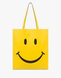 Moschino Shopper in nappa Smiley®