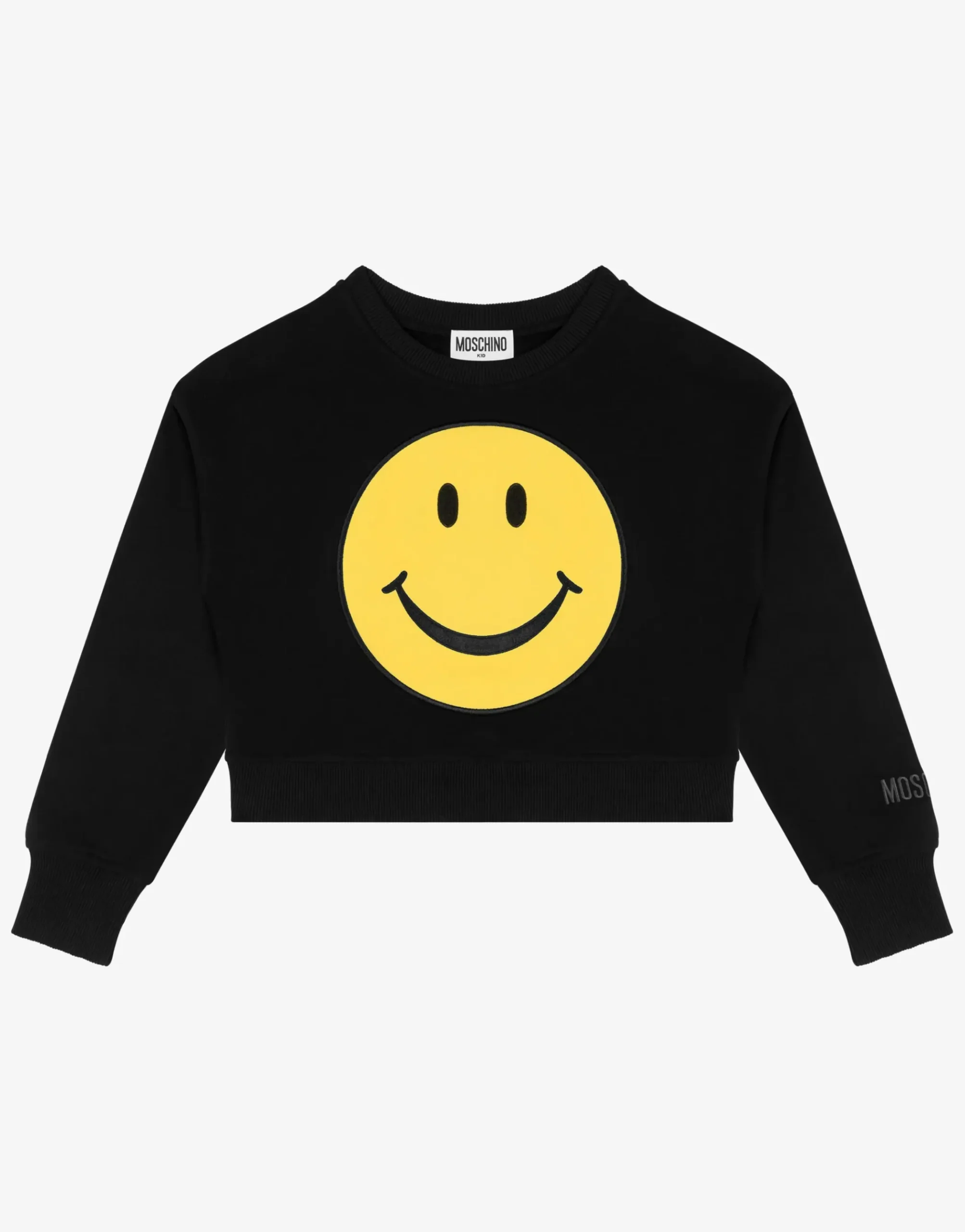 Moschino Smiley® Patch cotton sweatshirt