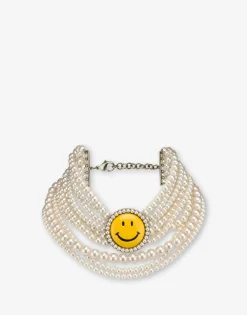Moschino Smiley® pearl necklace
