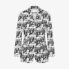 Moschino Stretch cotton satin jacket 'What's up'
