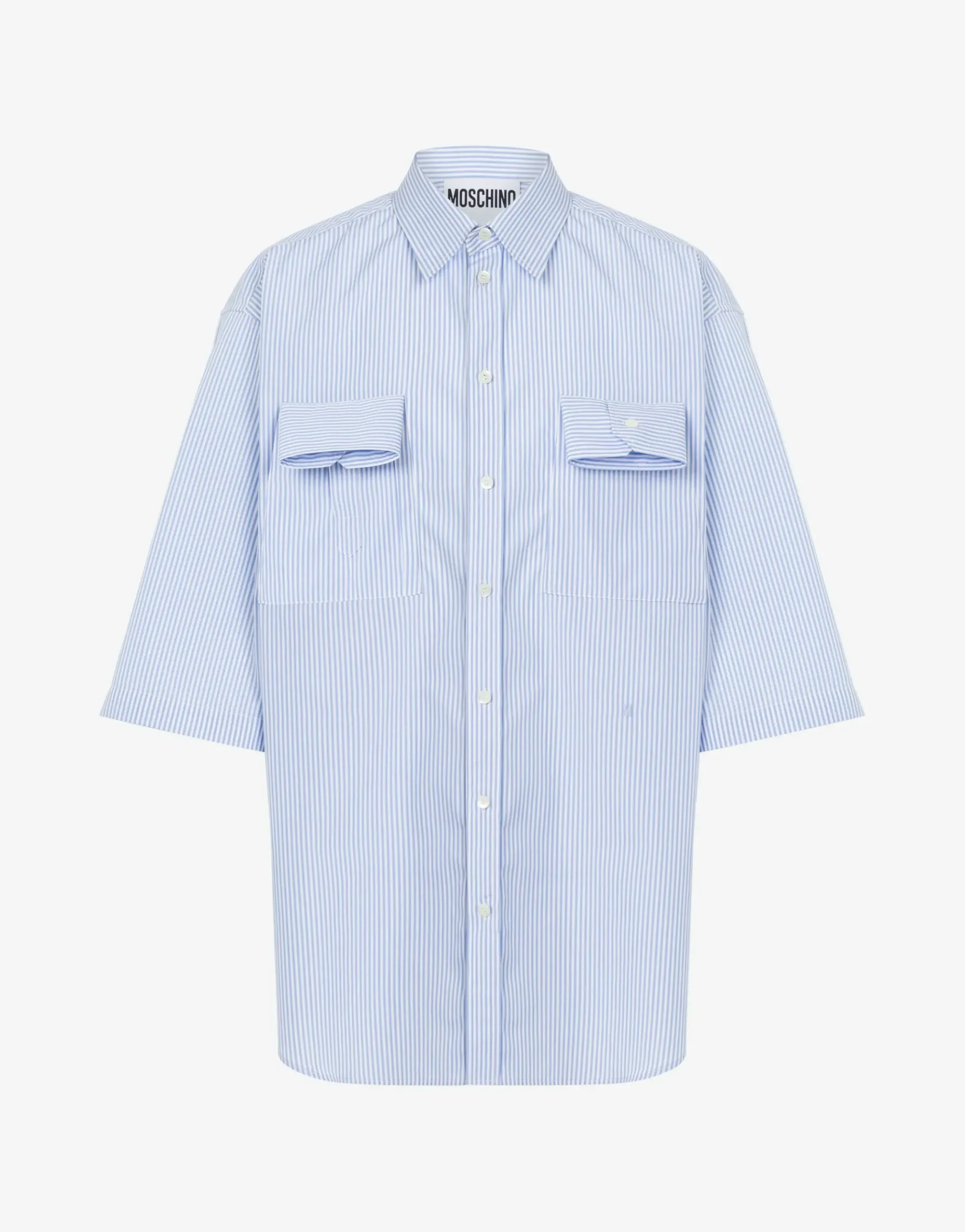 Moschino Striped Poplin Shirt Cuff Details