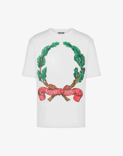 Moschino T-shirt Maxi Laurel Crown Logo