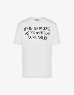 Moschino T-shirt Message Print