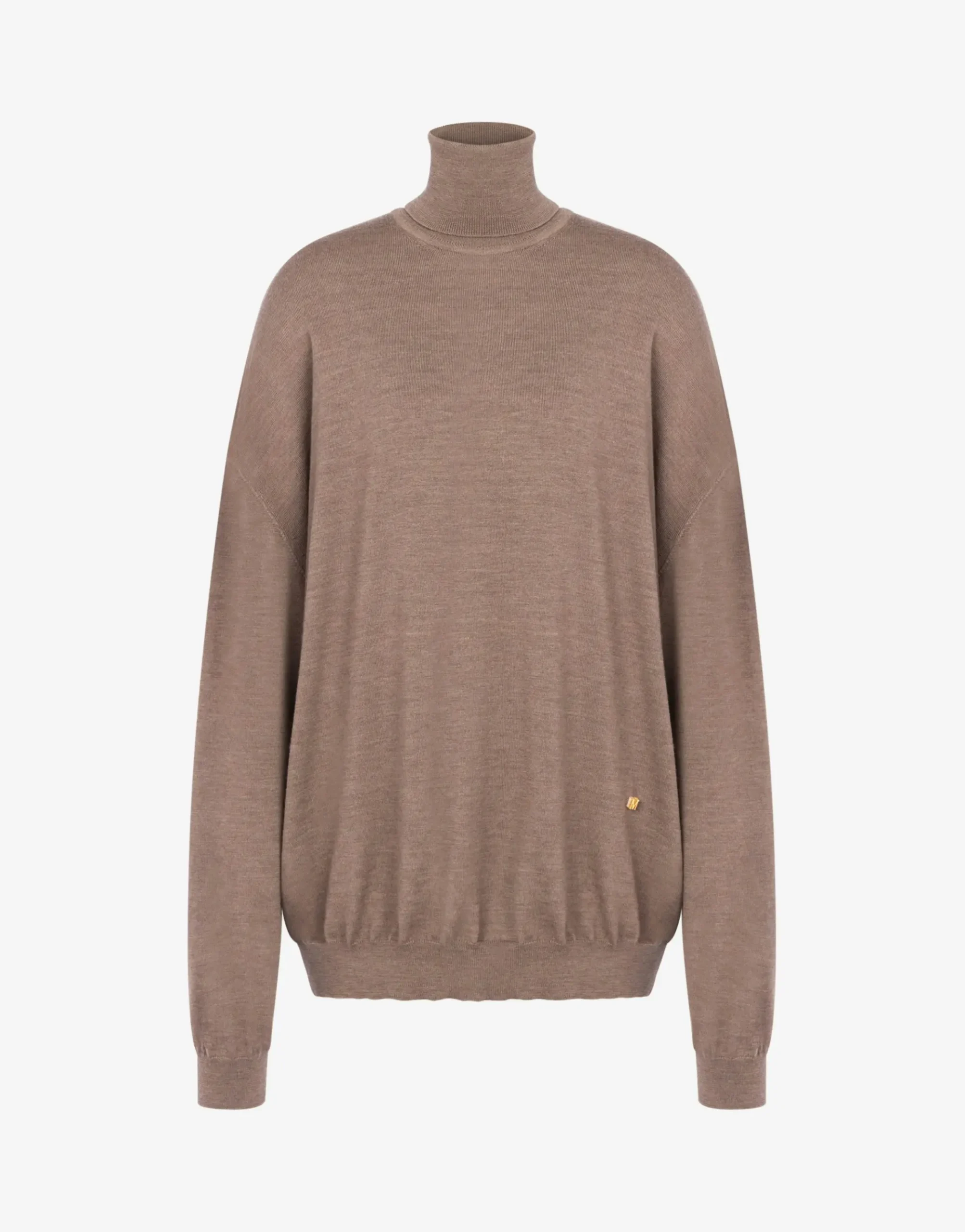 Moschino Turtleneck sweater in wool Golden M