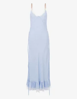 Moschino Viscose and Silk Dress Flower Jacquard
