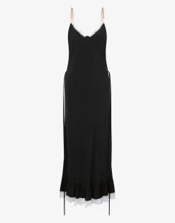 Moschino Viscose and Silk Dress Flower Jacquard