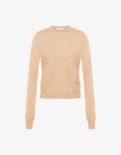 Moschino Wool and Silk Pullover Golden M