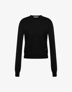 Moschino Wool and Silk Pullover Golden M